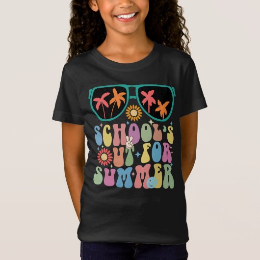 Groovy Schoolの最後の日は夏のために外出 Tシャツ (正面)