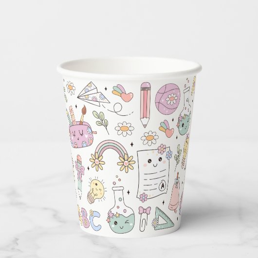 Groovy School Design Theme 紙コップ (裏面)