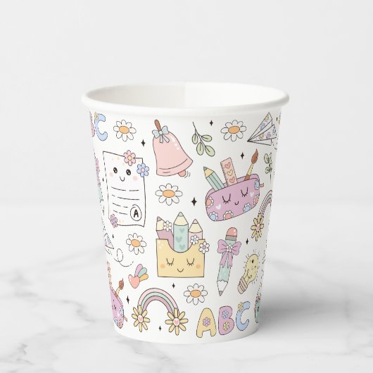 Groovy School Design Theme 紙コップ (左)