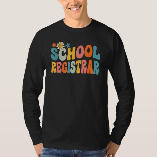Groovy School Registrar Back To School 2023 Kids S Tシャツ (正面)