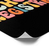 Groovy School Registrar Byck To School  ポスター (角)