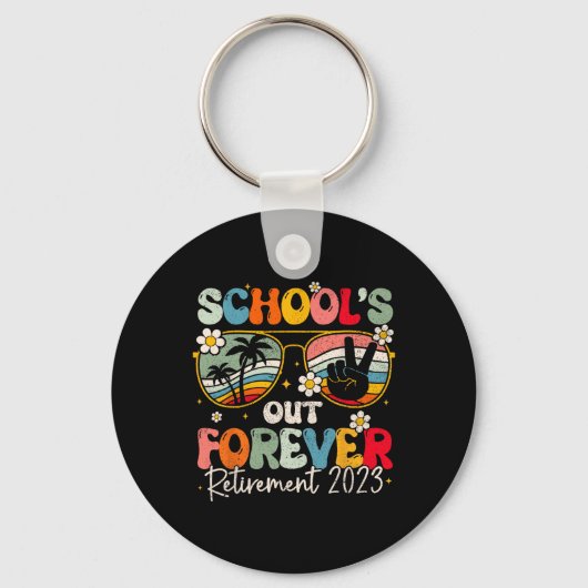 Groovy School's Out Forever退職先生Ret キーホルダー (正面)