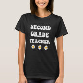 Groovy Second Grade Student 2nd Grade Teacher Back Tシャツ (正面)