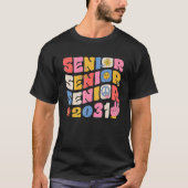 Groovy Senior 2031 Graduation Back To School Class Tシャツ (正面)
