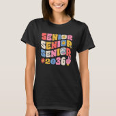 Groovy Senior 2036 Graduation Back To School Class Tシャツ (正面)