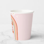 Groovy Sevenはヴィベデイジーレインボー7歳の誕生日だ 紙コップ (左)