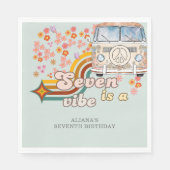 Groovy Sevenはヴィベデイジーヴァン7歳の誕生日だ スタンダードランチョンナプキン (正面)