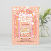 Groovy SevenはVibe Van Busの7歳の誕生日 招待状 (スタンド正面)