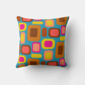 Groovy Seventiesレトロラウンジリバイバル クッション (裏面)