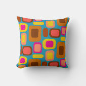 Groovy Seventiesレトロラウンジリバイバル クッション (正面)