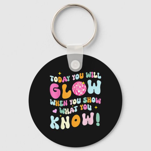 Groovy Show What You Know Test Testing Day先生 キーホルダー (正面)