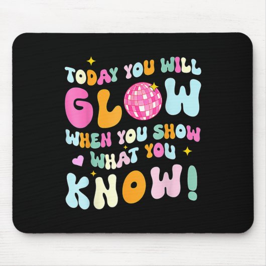 Groovy Show What You Know Test Testing Day先生 マウスパッド (正面)
