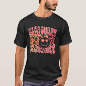 Groovy Smiling Face Cool Have A Good Day Positive  Tシャツ (正面)