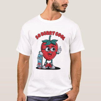 Groovy So Berry Fruit クール Lover Strawberry Tシャツ