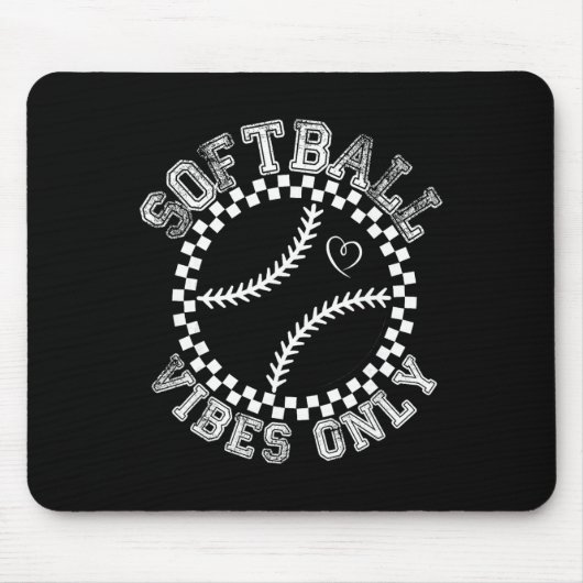 Groovy Softll Womens Girls Softll  マウスパッド (正面)