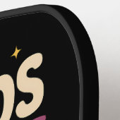 Groovy Soundsゲイ私はLGBTレインボープライド ピックルボールラケット (左詳細)