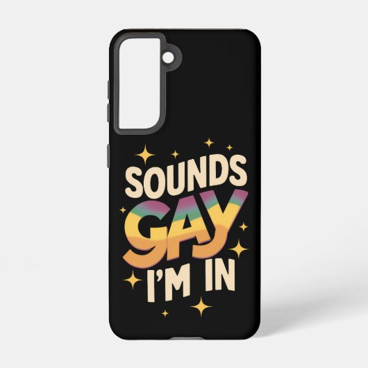 Groovy Soundsゲイ私はLGBTレインボープライド Samsung Galaxyケース (裏面)