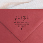 Groovy Sparkleカップルネーム&差出人住所 セルフインキングスタンプ