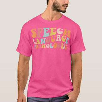 Groovy Speech Language Pathologist Leopard Speech  Tシャツ