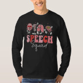 Groovy Speech Therapy Speech Language Pathologist Tシャツ (正面)