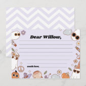 Groovy Spooky Halloween Birthday Time Capsule Card アドバイスカード (正面/裏面)