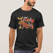 Groovy Spooky Mama Retro Halloween Ghost Witchy Sp Tシャツ (正面)