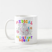 Groovy Spooky Medical Istant Squad Cute Halloween  コーヒーマグカップ (左)