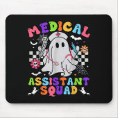 Groovy Spooky Medical Istant Squad Cute Halloween  マウスパッド (正面)