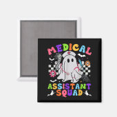 Groovy Spooky Medical Istant Squad Cute Halloween  マグネット (正面/裏面)