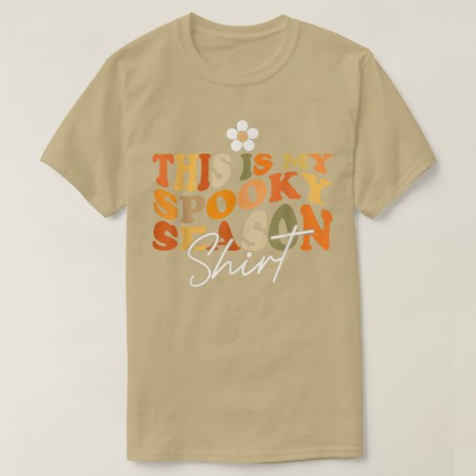 Groovy Spooky Season Vibes Halloween Costume For W Tシャツ (デザイン正面)
