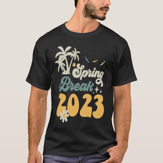 Groovy Spring Break 2023スタイル照合グループ Tシャツ (正面)