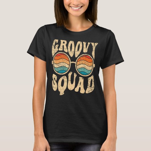 Groovy Squad 70s美的ノスタルジアレトロ70s Par Tシャツ (正面)
