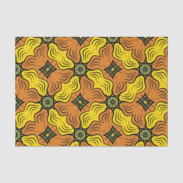 Groovy Squares、Green、Yellow、Orange 薄葉紙