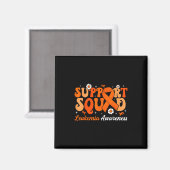 Groovy Support Squad 白血病啓発月間 ヴァイオレット マグネット (正面/裏面)