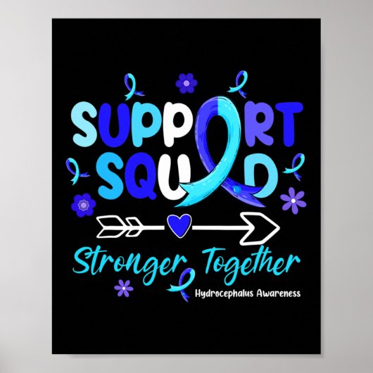 Groovy Support Squad Blue Ribbon Hydrocephalus Awa ポスター (正面)
