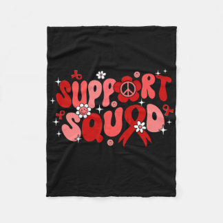 Groovy Support Squad Brain Aneurysm Awareness Gift フリースブランケット