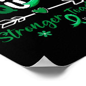 Groovy Support Squad Green Ribbon肝がんAwa ポスター (角)