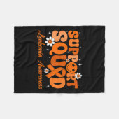 Groovy Support Squad Leukemia認識度月蘭 フリースブランケット (正面(横))