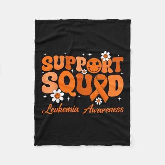 Groovy Support Squad Leukemia認識度月蘭 フリースブランケット (正面)