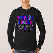 Groovy Support Squad Ribbon Emanuel Syndrome Aware Tシャツ (正面)