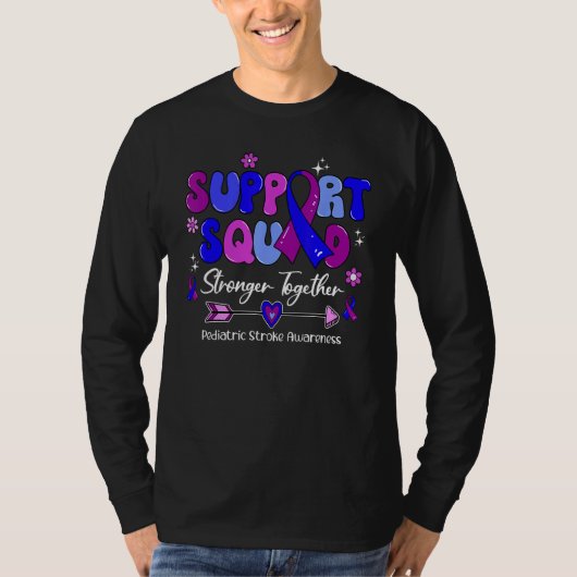 Groovy Support Squad Ribbon Emanuel Syndrome Aware Tシャツ (正面)