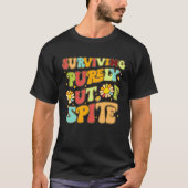 Groovy Surviving Purely Out Of Spite A Humorous  J Tシャツ (正面)