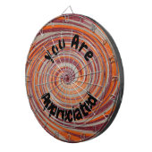 Groovy Swirlの従業員に感謝されカラフルる ダーツボード (正面右)