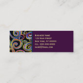 Groovy Swirls ~名刺/通話カード コーリングカード (裏面)