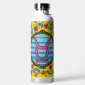 Groovy Taurus Custom ウォーターボトル (左面)
