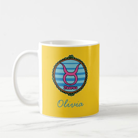 Groovy Taurus Custom コーヒーマグカップ (左)