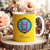 Groovy Taurus Custom コーヒーマグカップ