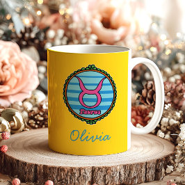 Groovy Taurus Custom コーヒーマグカップ