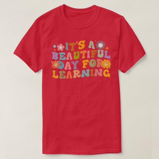 Groovy Teaのレトロは学美しい日だ Tシャツ (デザイン正面)