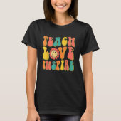 Groovy Teach Love Inspire  Back To School Teacher Tシャツ (正面)